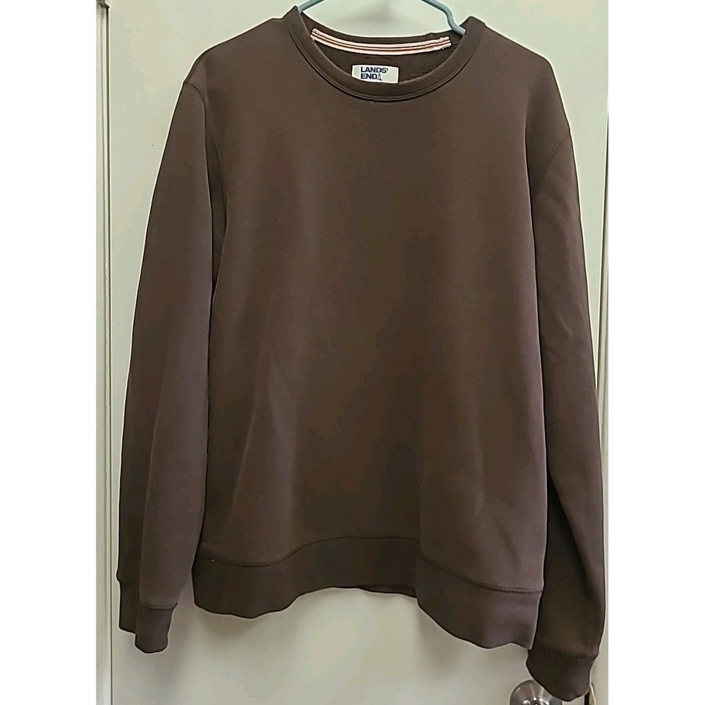 Lands End Brown‎ Gym Sweatshirt Men's Size M 38-40